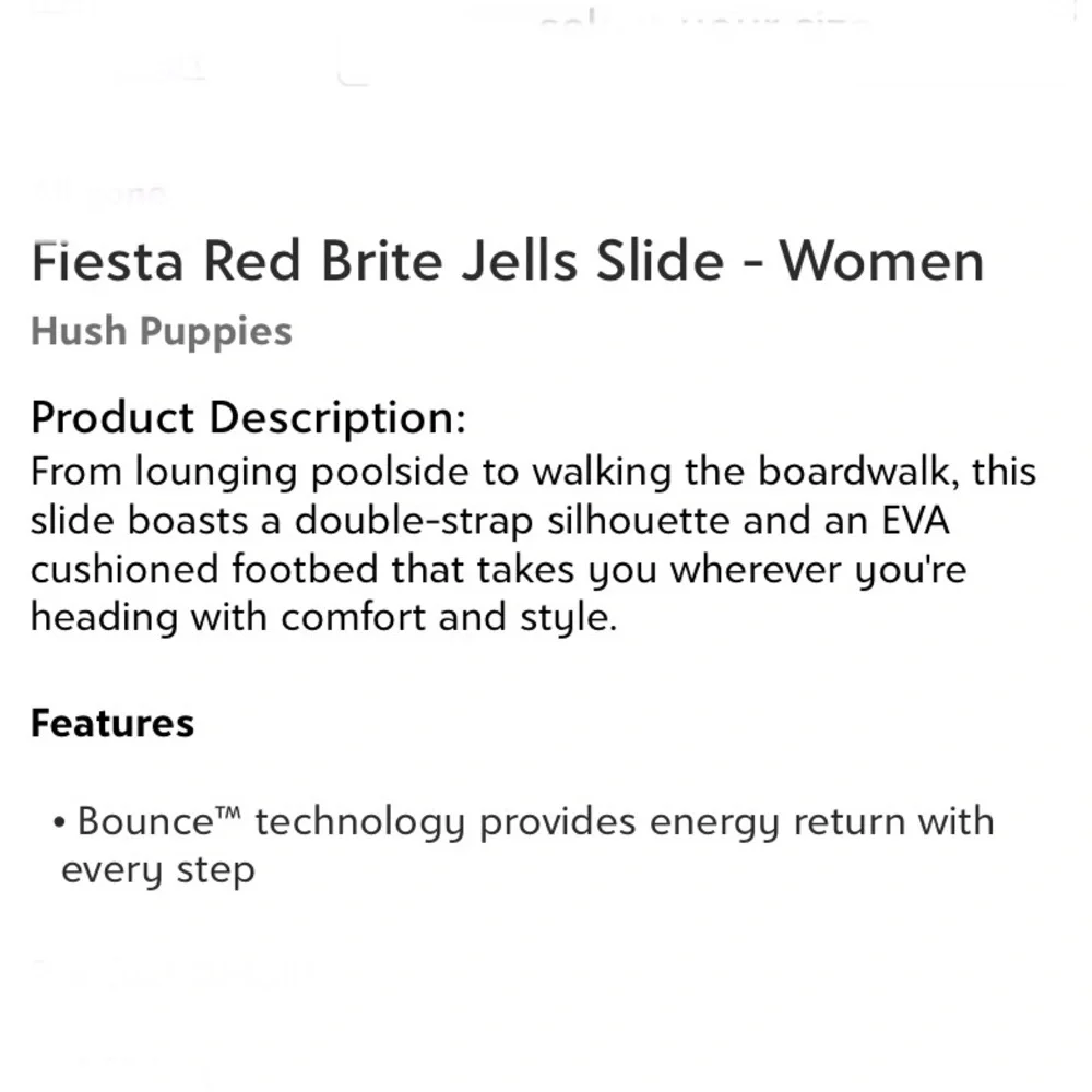 Hush Puppies Fiesta Red Brite Jelly Slides Women’s Size 12 New in Box - Picture 4 of 5